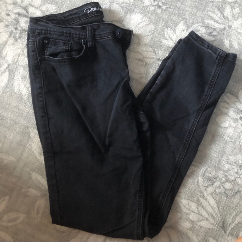 Faded black skinny jeans